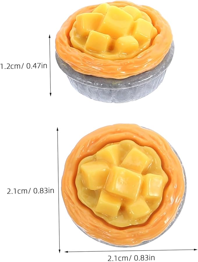 20 Pcs Realistic Resin Egg Tart Display Models For Shop Window Photography Props - Image 5
